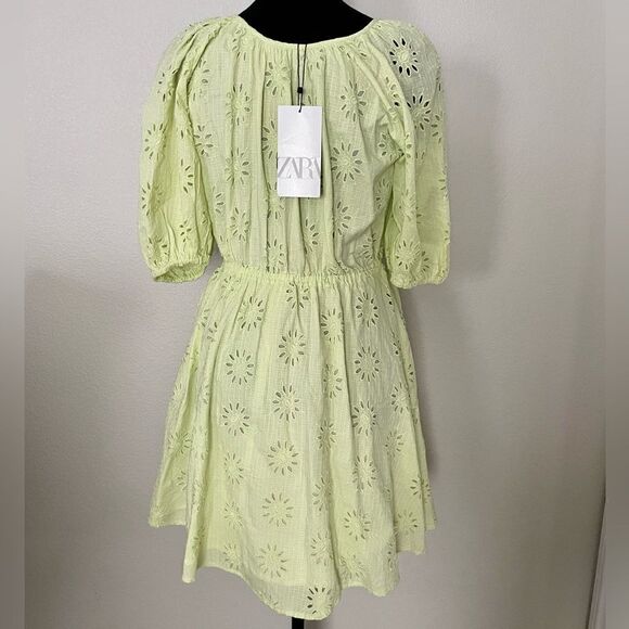 NWT Zara Openwork Embroidered Dress - Picture 10 of 14